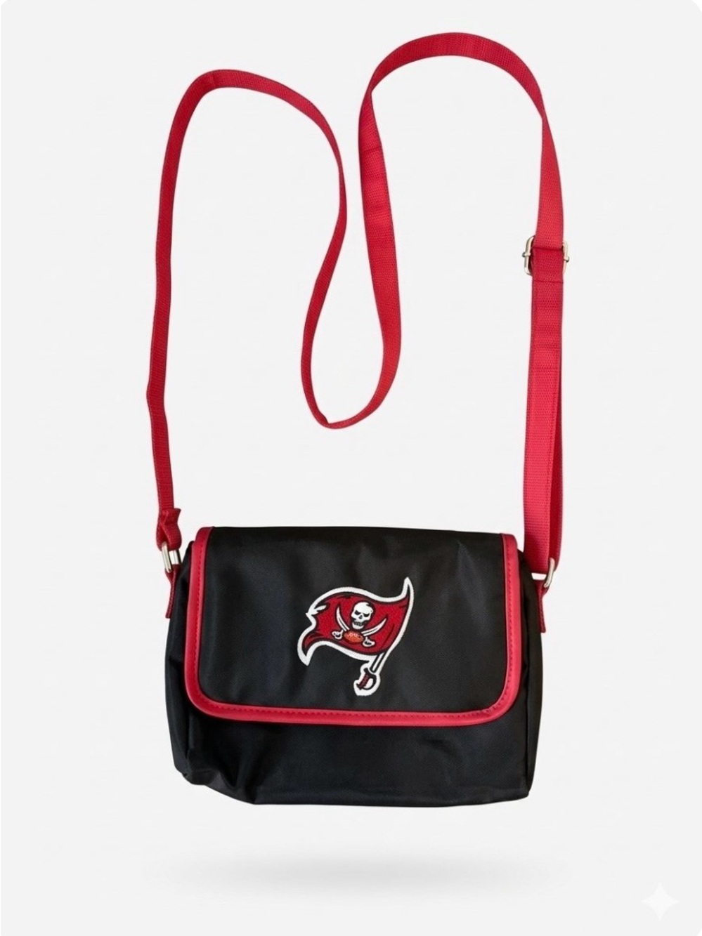 🏈👜NFL Tampa Bay Buccaneers Black and Red Crossbody Bag Like New